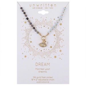Unwritten Gold and Black Necklace